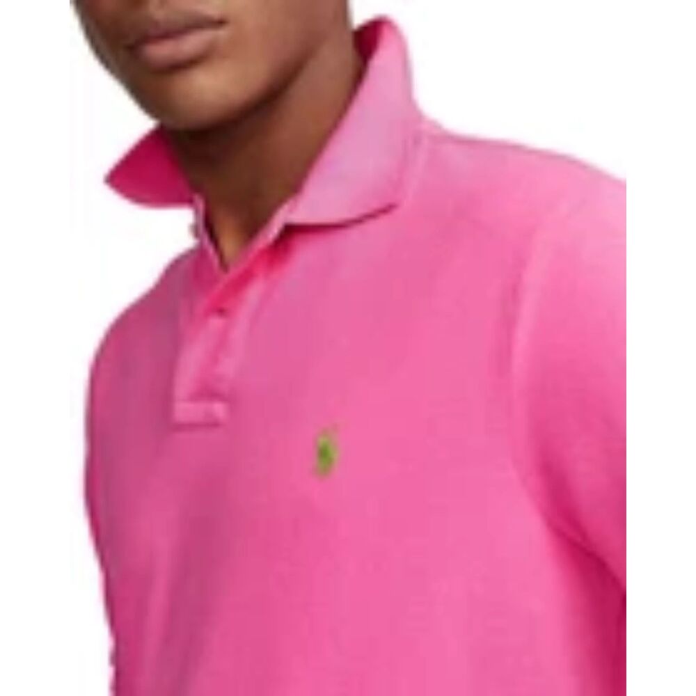 Polo Ralph Lauren Men's Pink Polo Shirt Size Large